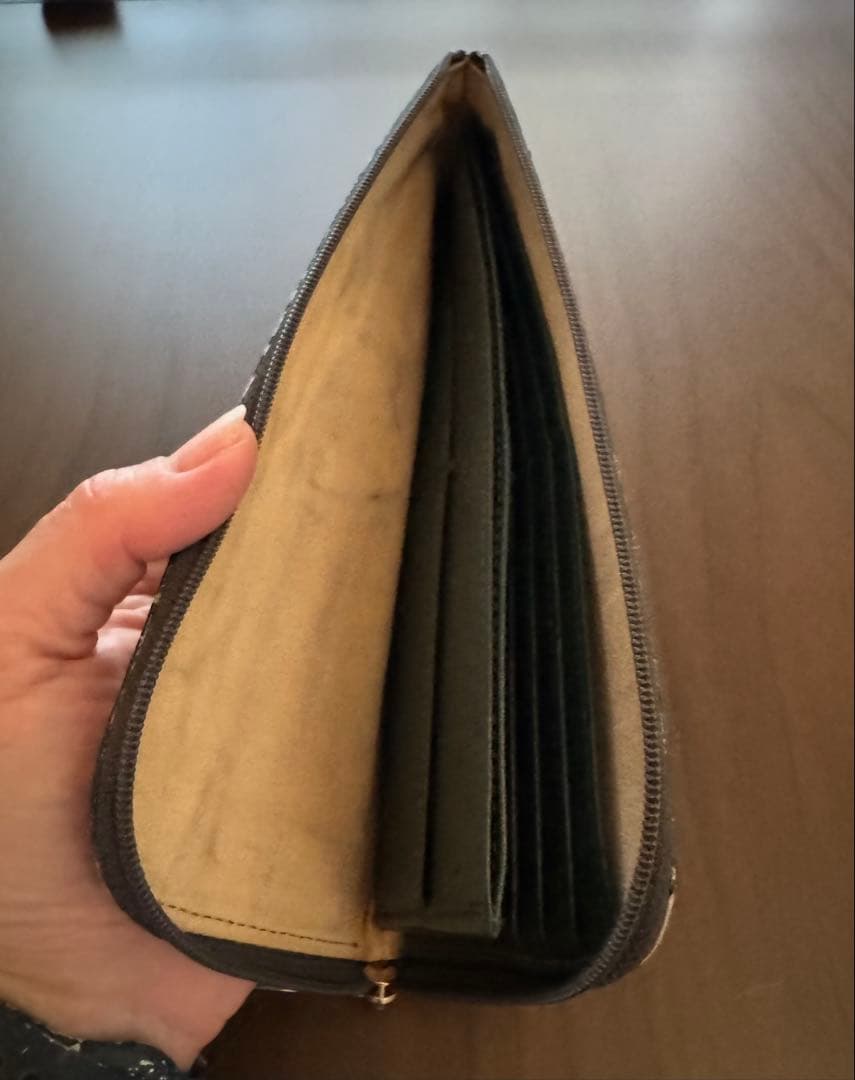 ATAO アタオ パイソン“HAKU“(箔)長財布 L字 ラウンドファスナー