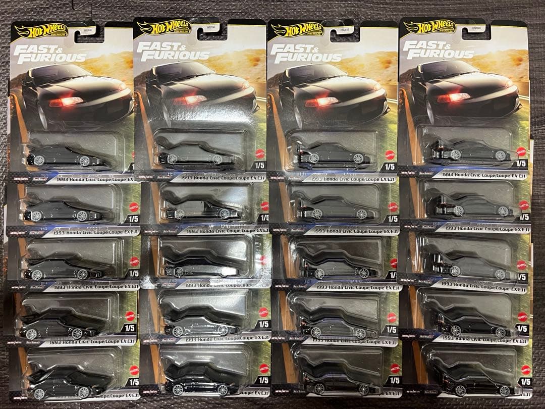 Hotwheels FAST&FURIOUS Civic 20台