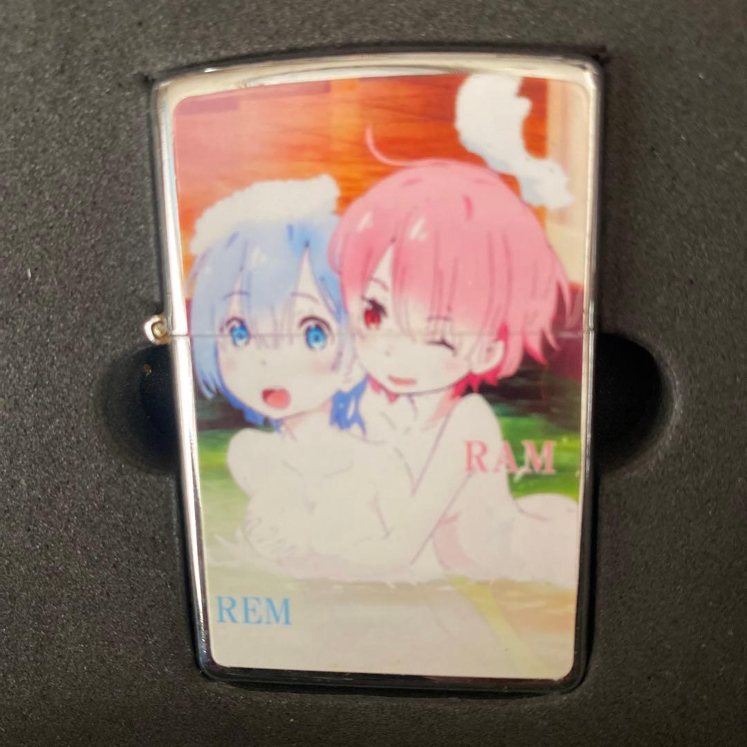リゼロ　レム　ラム　美少女　お風呂　オイルライター　zippo 風　BRZ17