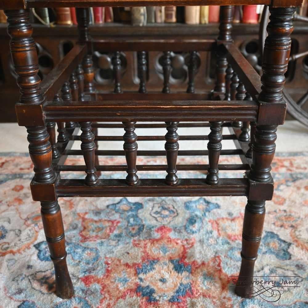 L3705-17 英国アンティーク スツール ピアノスツール 収納スツール