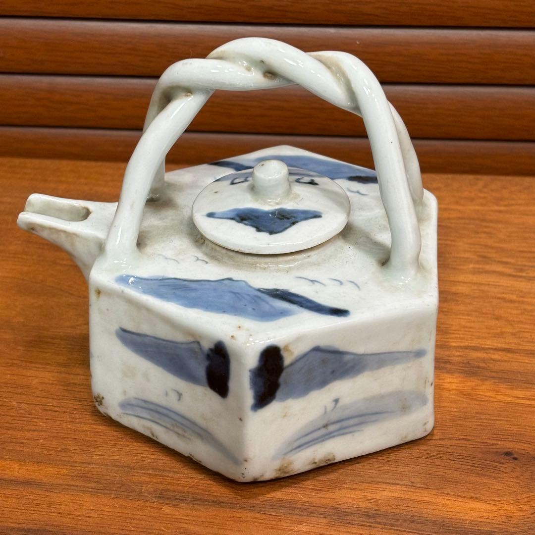 中国　古染　水注　中国で購入