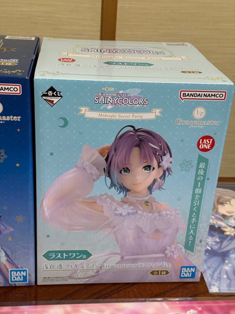 アイドルマスター浅倉透 フィギュア　ラストワン賞　描きおろしクリアポスター