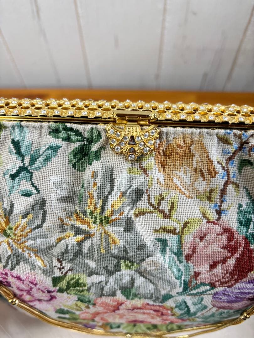 プチポワン　久家道子　刺繍バッグ　パーティバッグ