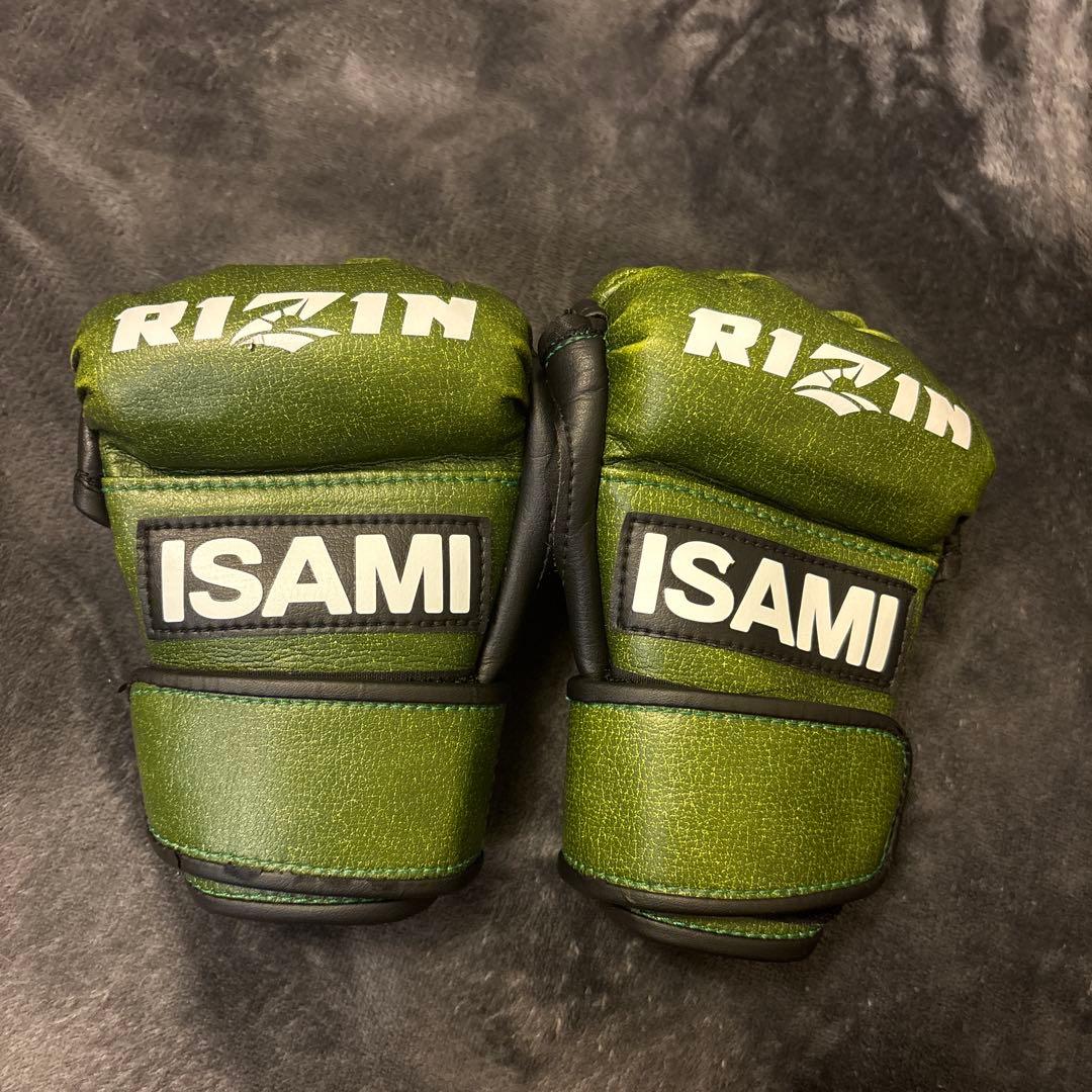 ISAMI RIZIN グローブ Sサイズ グリーン/ブラック