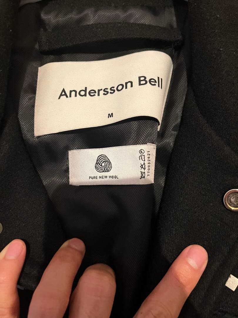 andersson bell スタッズ ウールウエスタンジャケット 黒