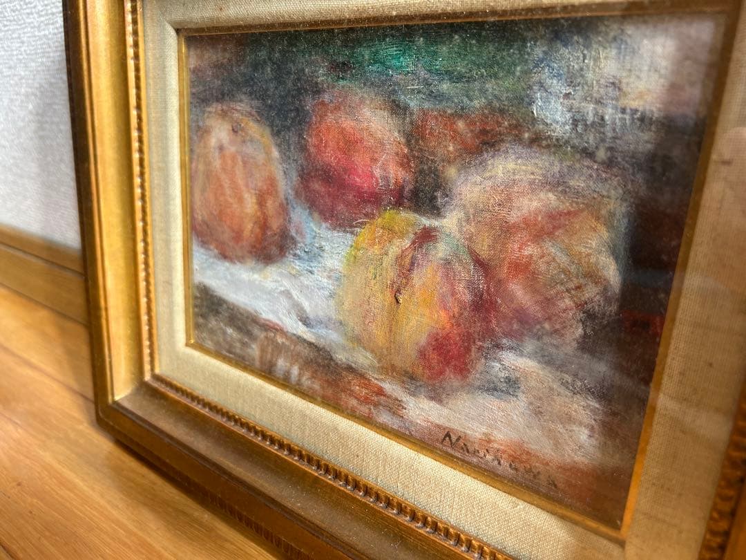 成川雄一　桃　油絵　絵画　水彩画　素描　パステル