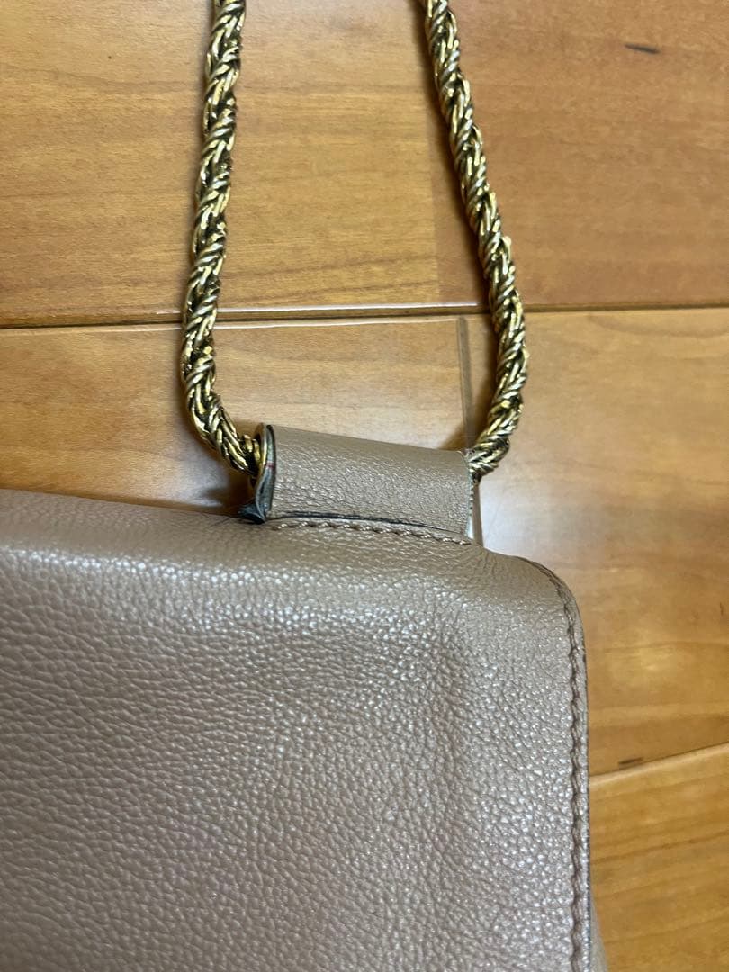 Chloé ベージュ ショルダーバッグ エルシー　クロエ