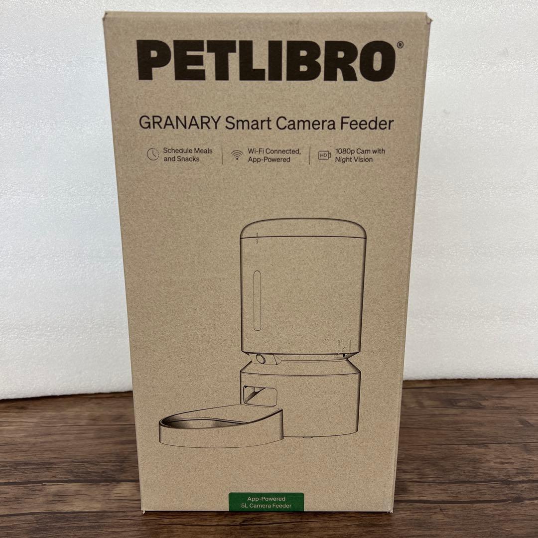 261321 PETLIBRO 自動給餌器 猫 カメラ付き 5L大容量 ホワイト