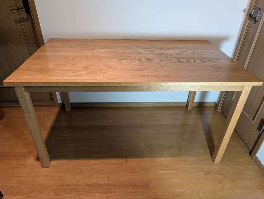 ■送料込■無印良品 MUJI 無垢材テーブル1 オーク材 ダイニングテーブル机