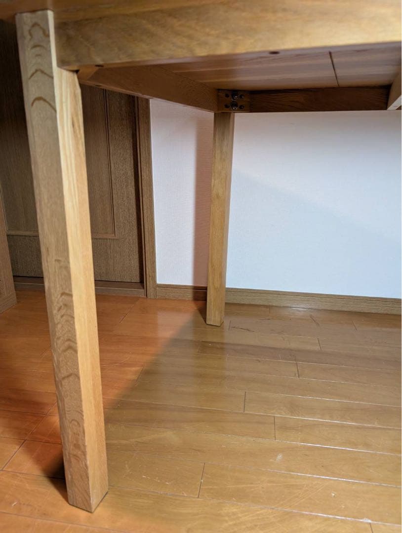 ■送料込■無印良品 MUJI 無垢材テーブル1 オーク材 ダイニングテーブル机