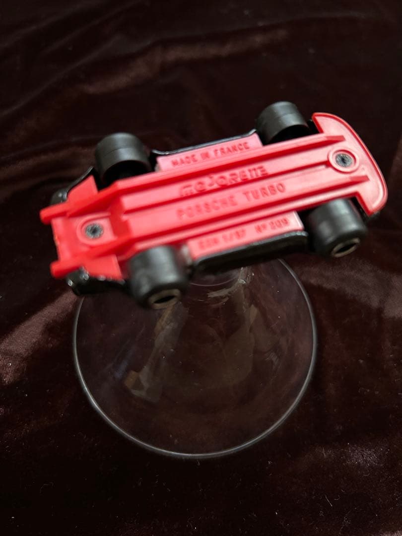 ポルシェターボ カクテルグラス　ミニカー