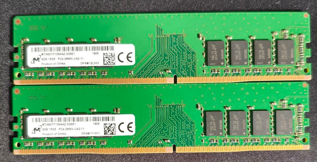 メモリ　DDR4 2666MHz 8GB×2 16GB