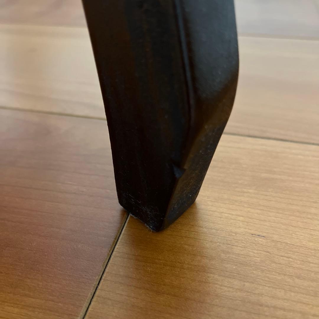 アジアンスタイル 黒い木製スツール　サロン風