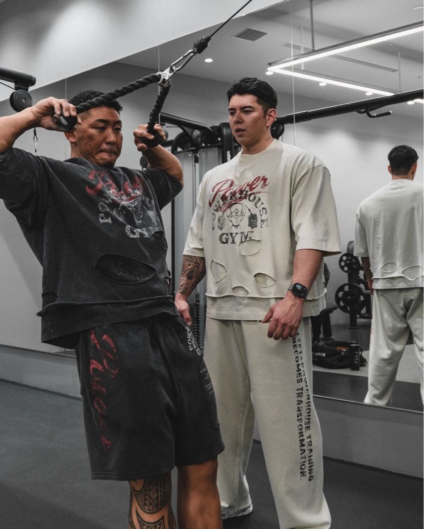 LÝFT × POWER HOUSE GYM ビンテージ　Tシャツ　ブラック　L