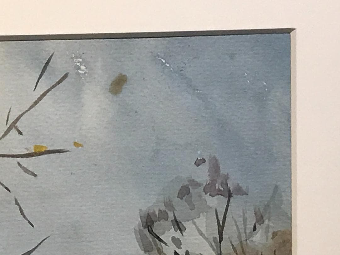 中国人水彩画家　陳芸　額装作品