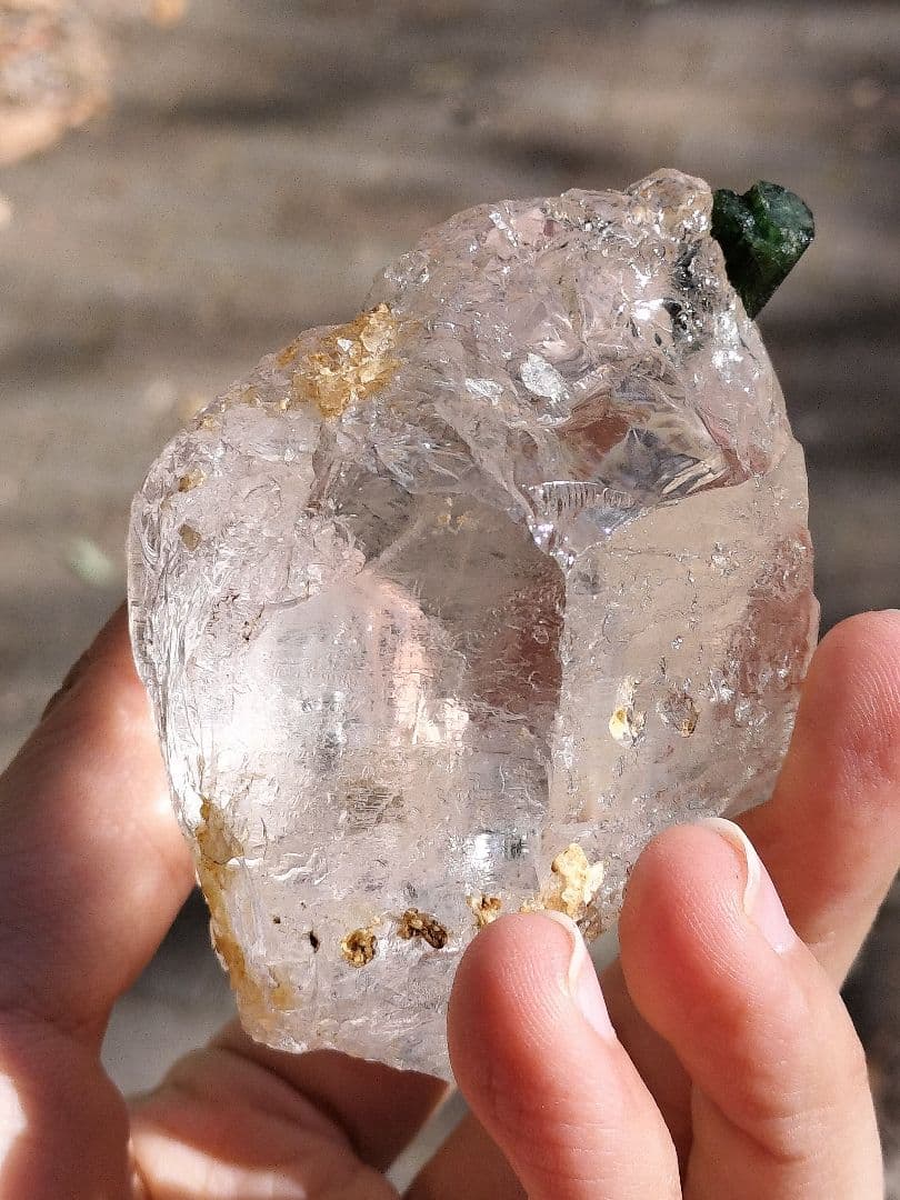 【奇跡的共演】グリーントルマリンオンクォーツ