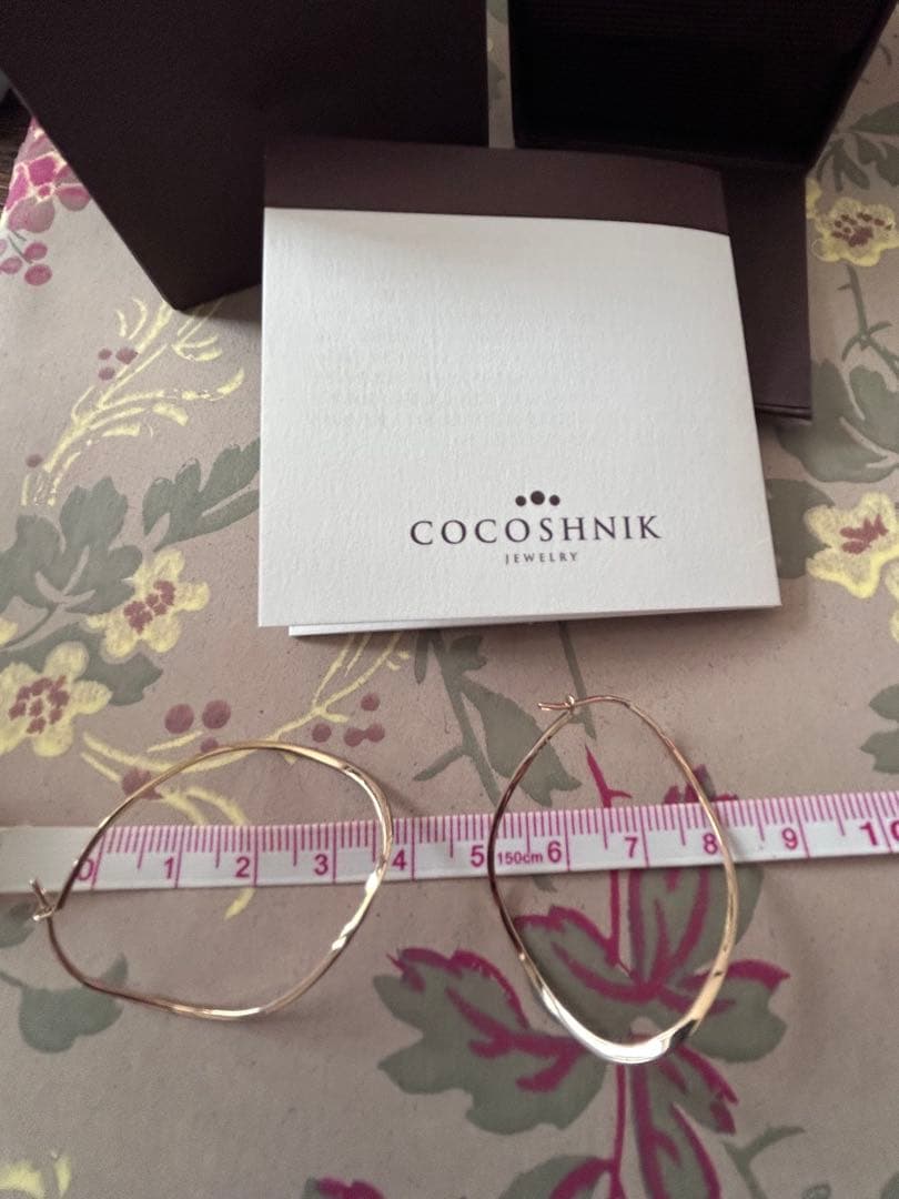 COCOSHNIK K10ポリッシュ 変形フープピアスM