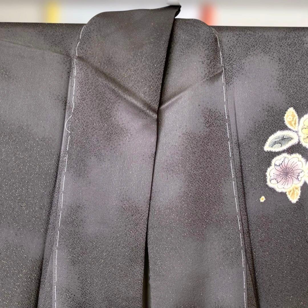 着物-辻が花着物61【未使用・しつけ付き】辻が花の訪問着 正絹 グレー系 高級品