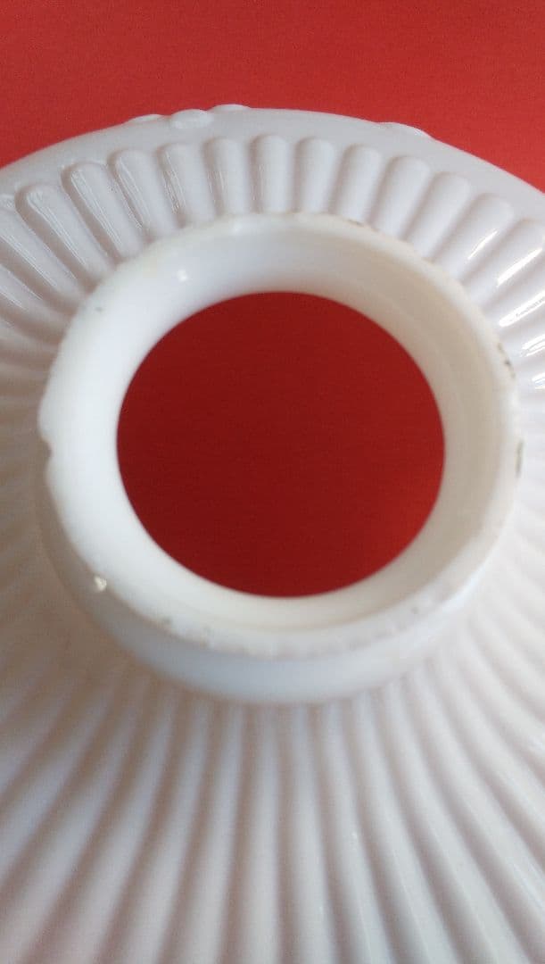 レトロ電笠 乳白色 昭和 大正 シェード　アンティーク骨董品　照明 特別価格