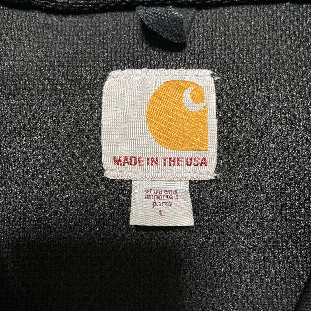 USA製 Carhartt フード付きジャケット ブラック アクティブジャケット
