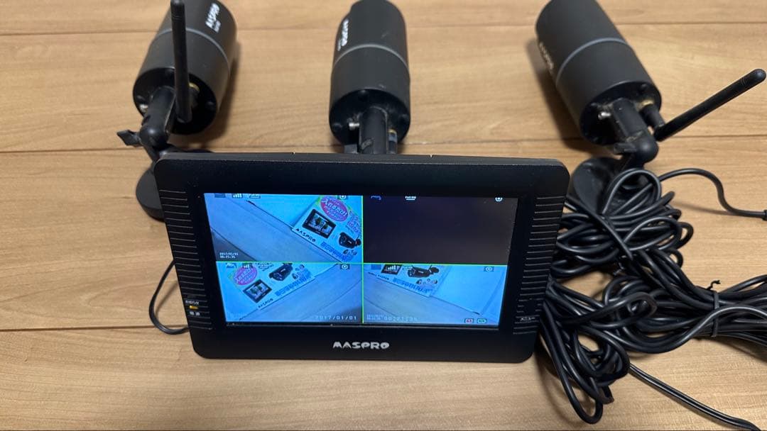 マスプロ WHC7M2 ワイヤレス防犯カメラ3台 ジャンク
