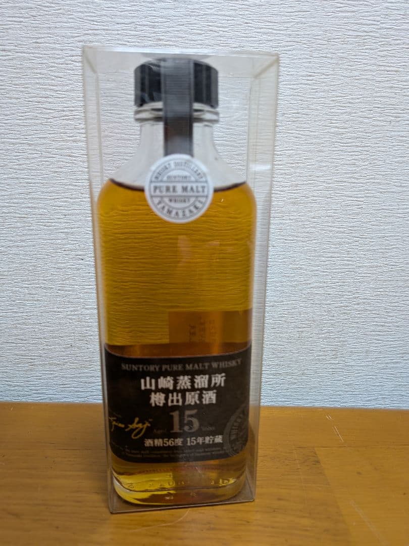 山崎蒸溜所　樽出原酒　15年　56度　190ml