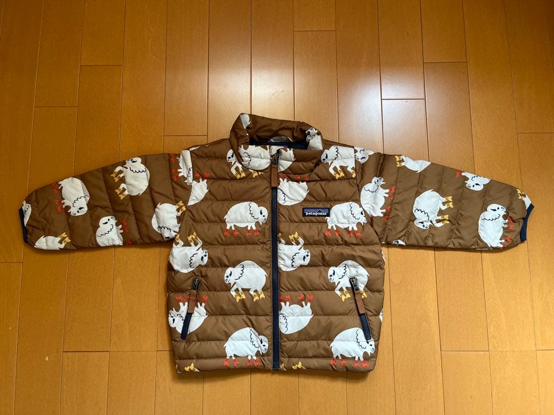 パタゴニア　ダウン　2T キッズ　バッファロー　ブラウン