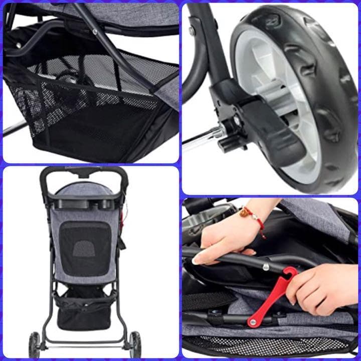 ❤耐荷重20kgで超高耐久性❣多頭飼いにも超便利♪❤通気性も抜群☆ペットカート