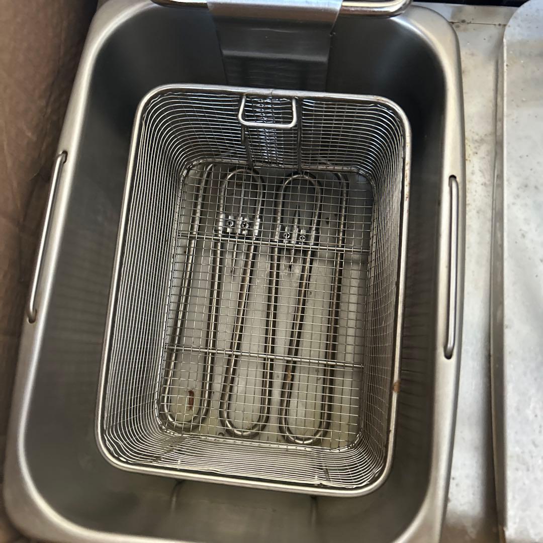 電気フライヤー 温度調整ダイヤル付き