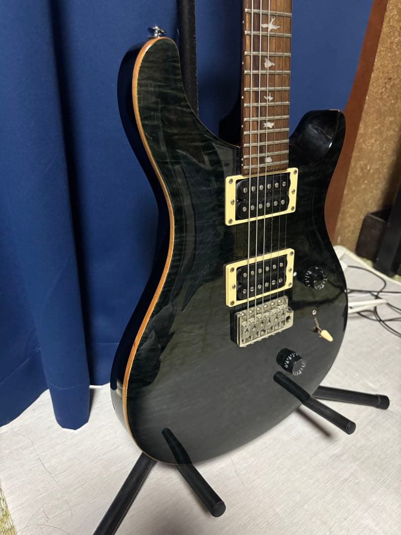 ギター PRS SE Custom 24 Quilt Grey Black