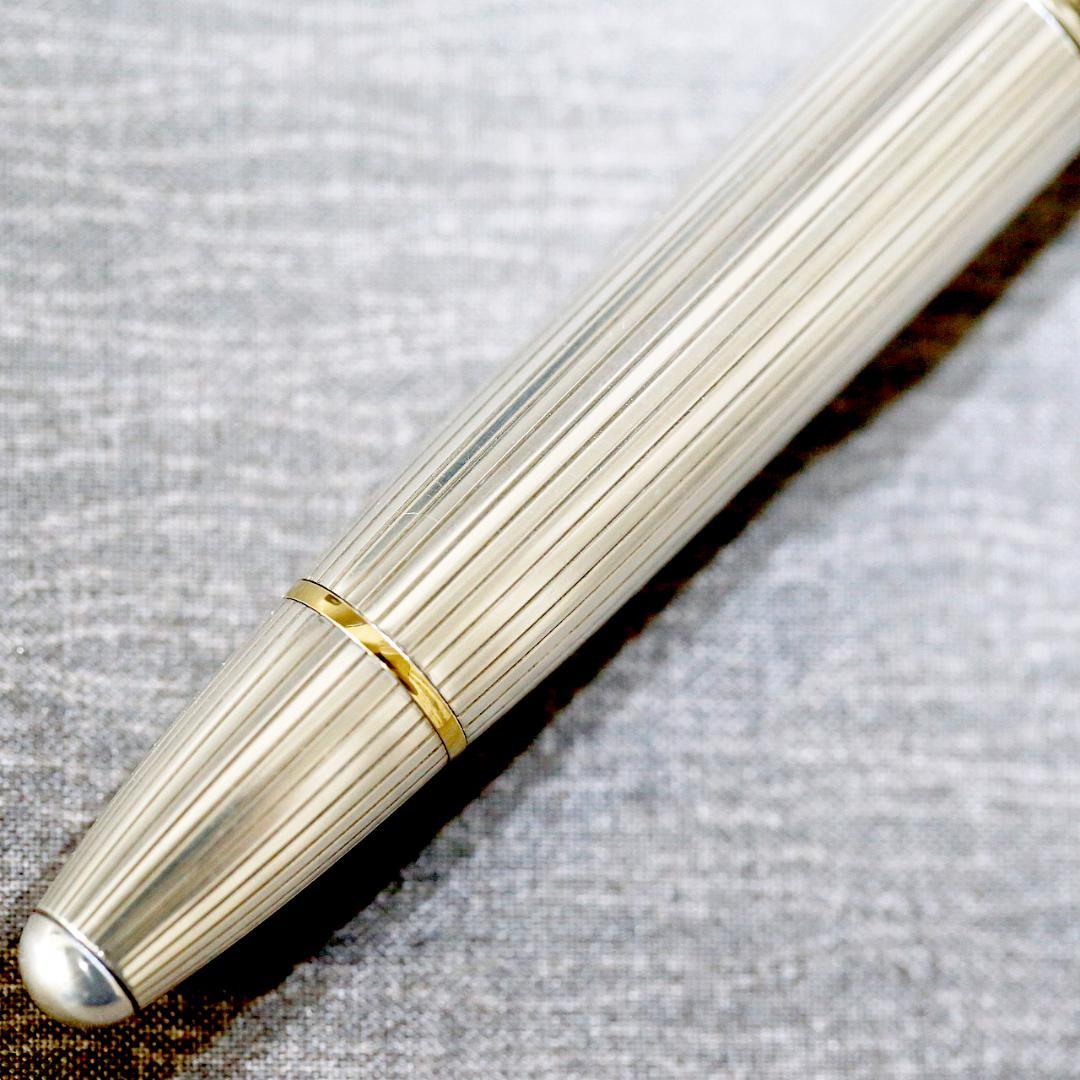 【美品】モンブラン 万年筆 １４６８ ソリテール スターリングシルバー ９２５