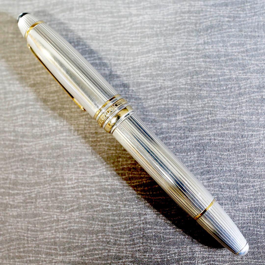 【美品】モンブラン 万年筆 １４６８ ソリテール スターリングシルバー ９２５