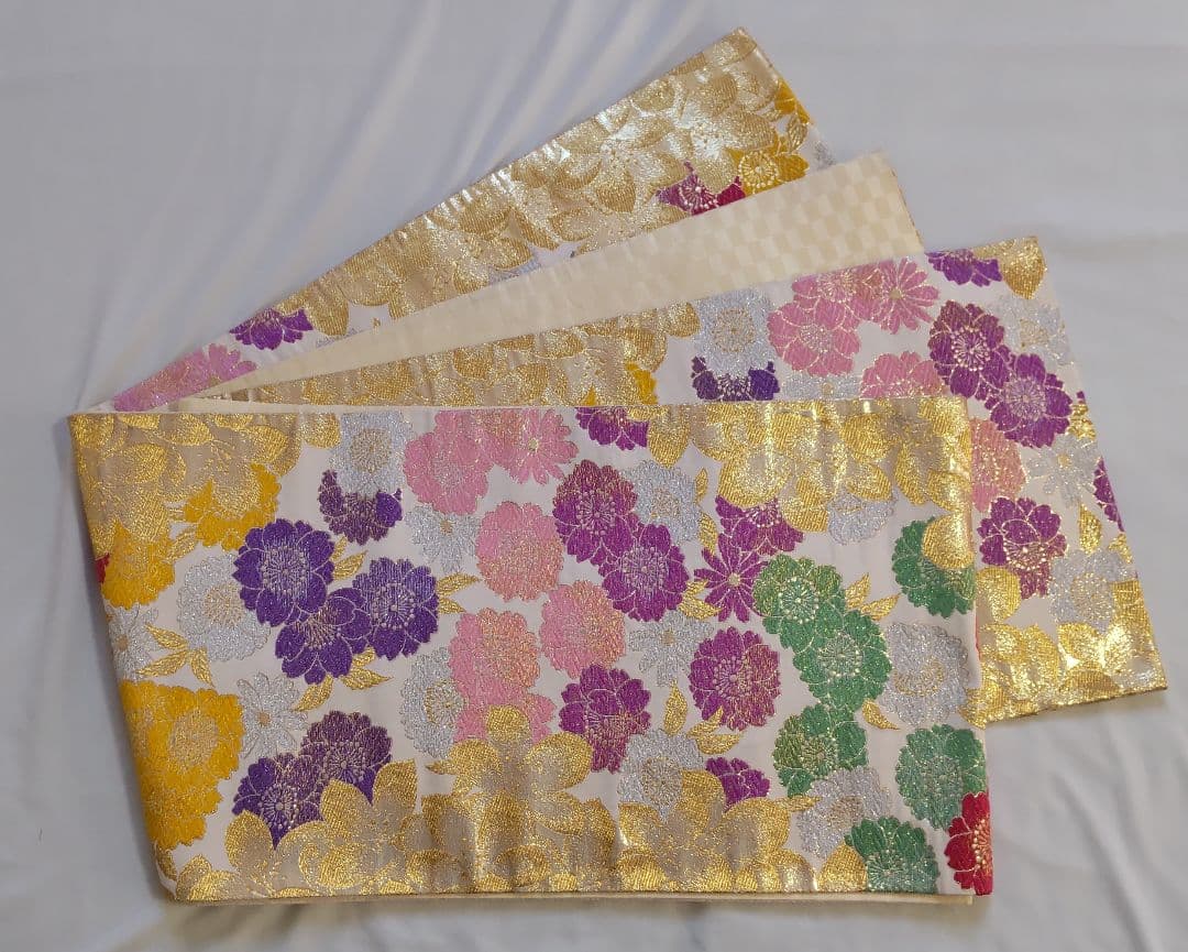 花柄振袖と帯セット