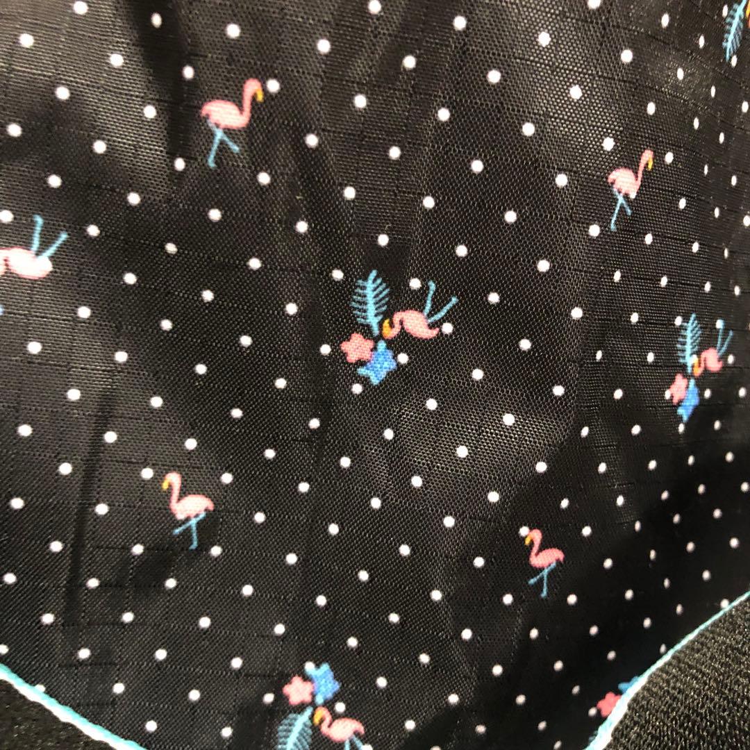 新品【LeSportsac】ボストンバッグ フラミンゴ　黒　ポーチ付き　セット①