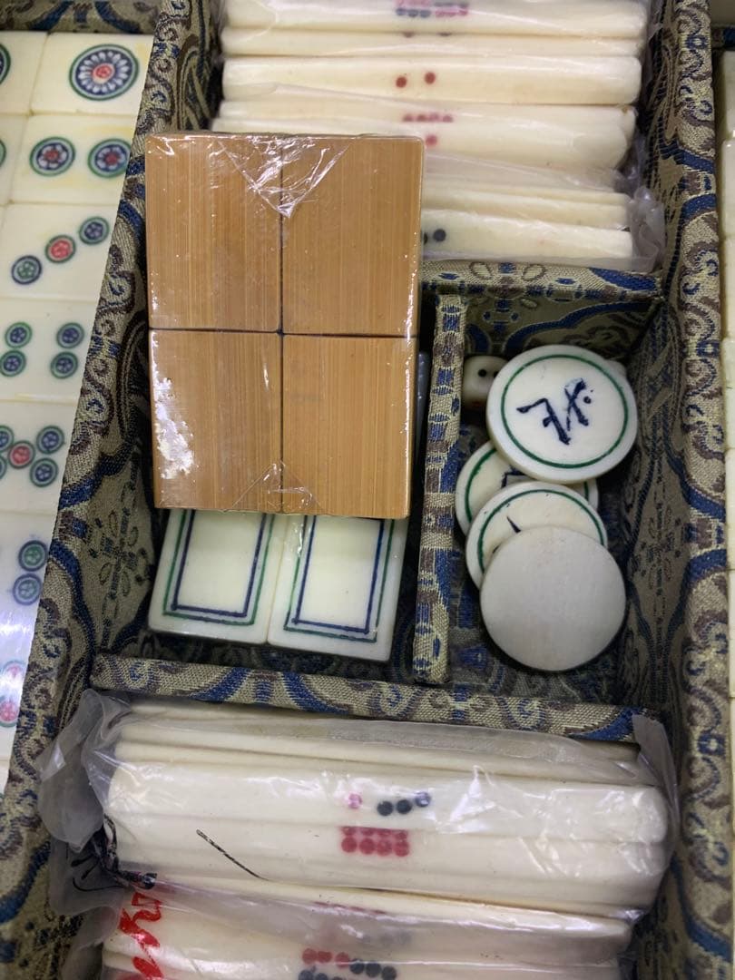 希少　超美品　抹香鯨調　麻雀セット 伝統的和風デザイン　アンティーク