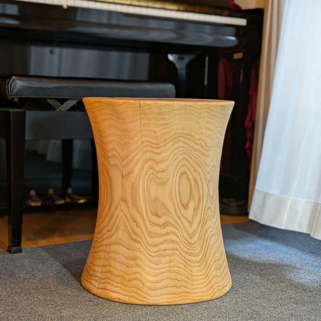 坂尻　　檜　大型　切り株　丸太　椅子　スツール　テーブル　高さ約45㎝