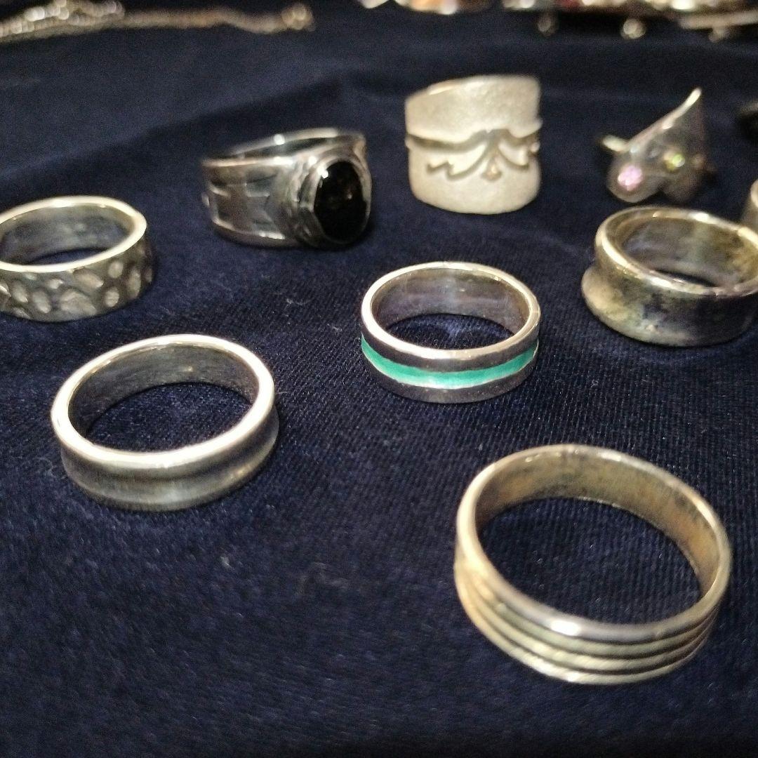 シルバーリングとペンダントセットハンドメイドまとめ売り