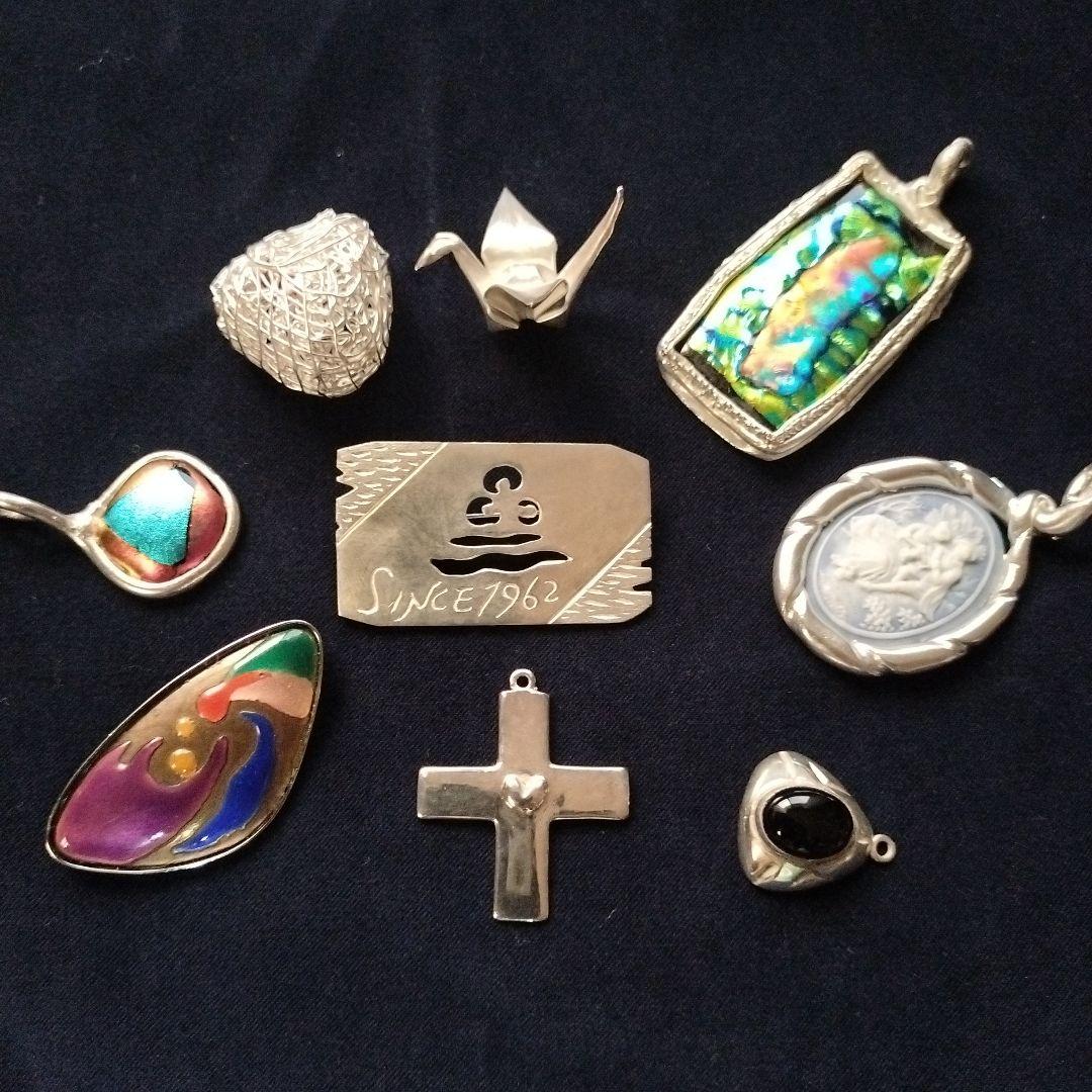 シルバーリングとペンダントセットハンドメイドまとめ売り