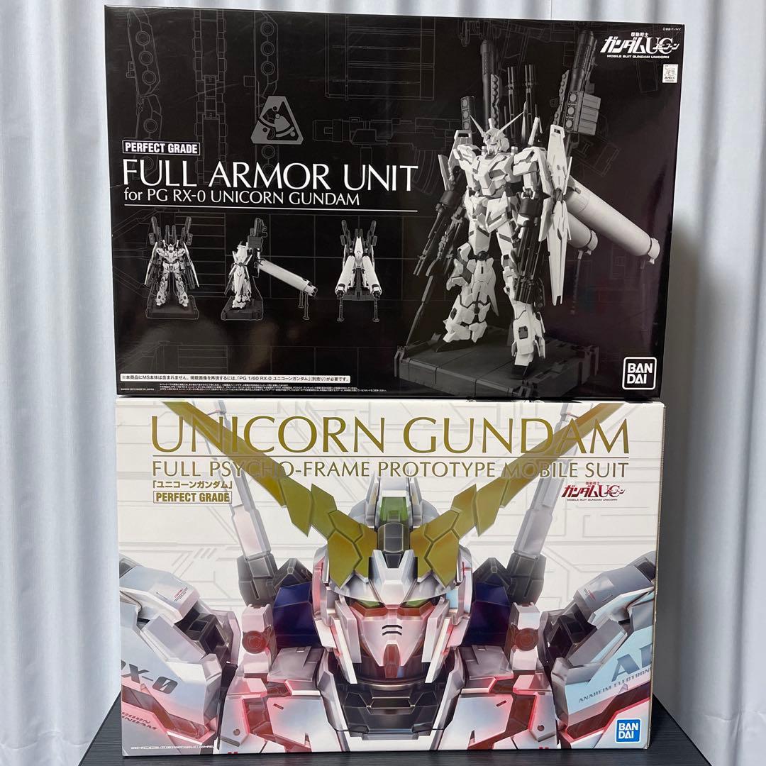 PG1/60RXー0ユニコーンガンダム未開封品、RXー0フルアーマー拡張セット