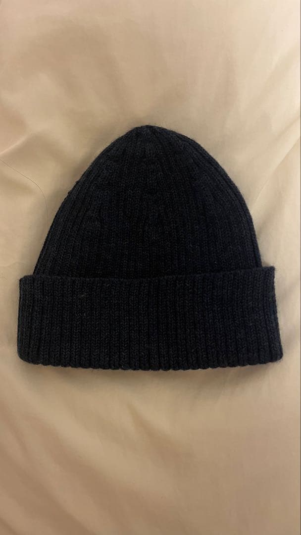 メゾンキツネ　ボールドフォックスヘッドパッチニットビーニー