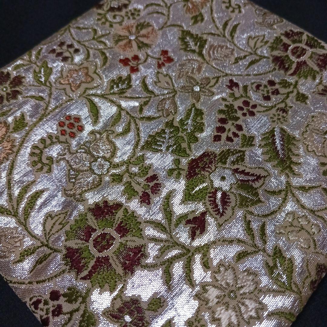 龍村平蔵 古帛紗 早雲寺文台裂 銀