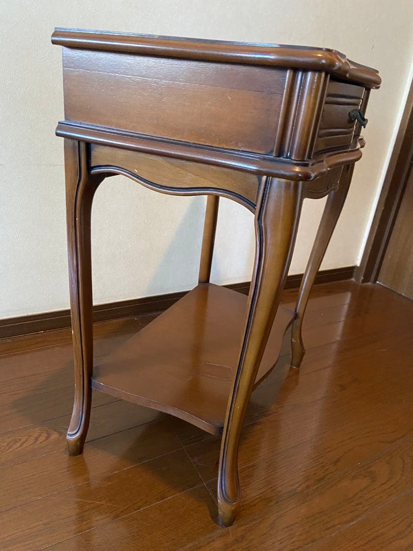 猫脚　コンソールテーブル引き出し付き