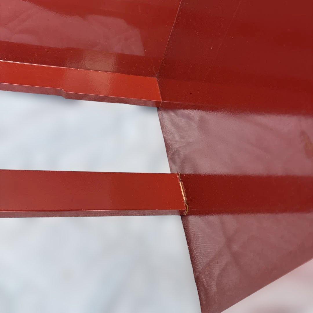 根来塗　島安汎工芸　木製文机　朱塗　昭和レトロ　古民具　学習机