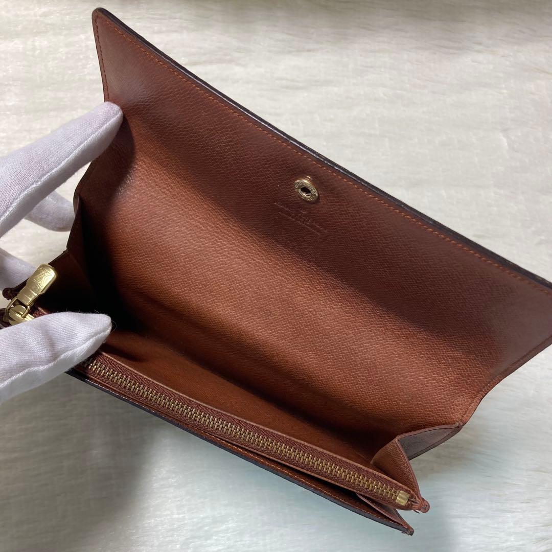 LOUIS VUITTON ヴィトン　長財布　クレディ　二つ折り　財布　茶色