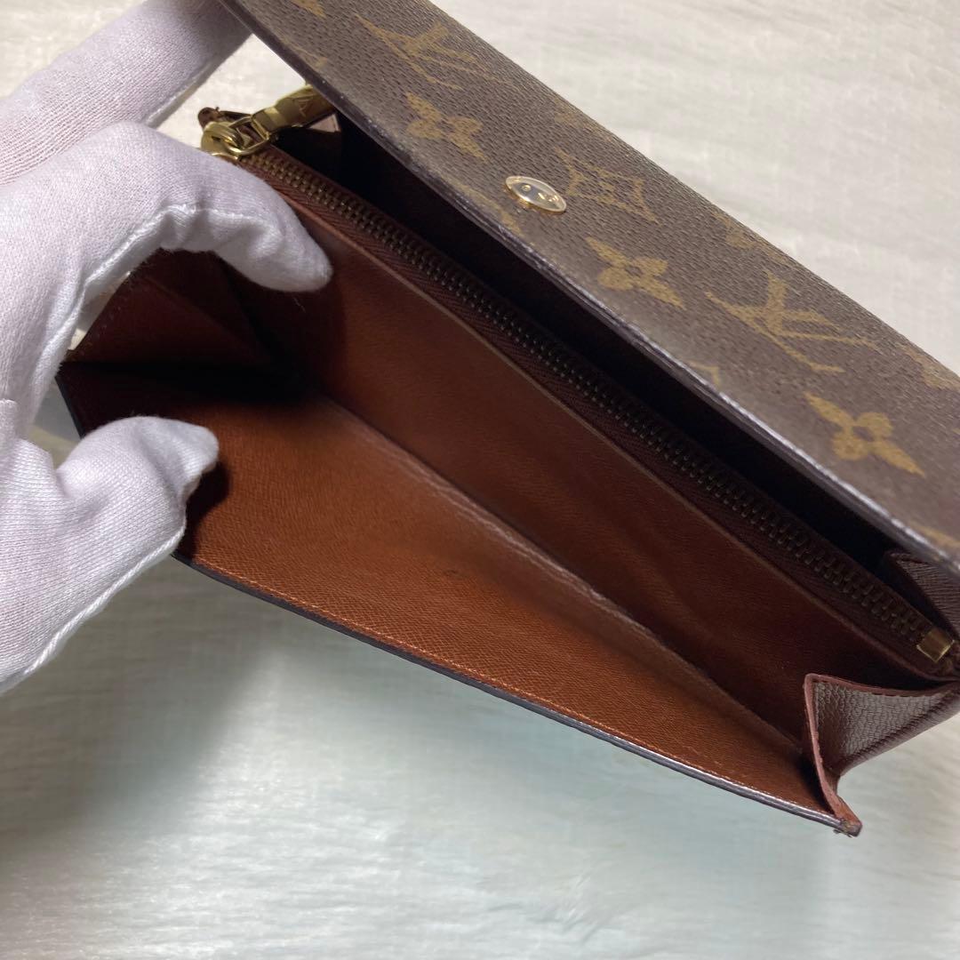 LOUIS VUITTON ヴィトン　長財布　クレディ　二つ折り　財布　茶色