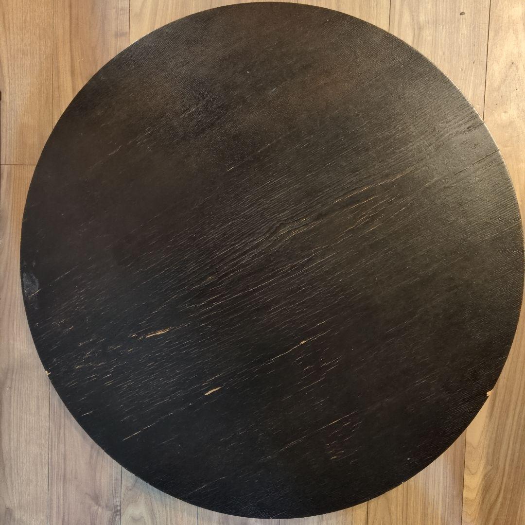 黒い円形こたつ 電源コード付き