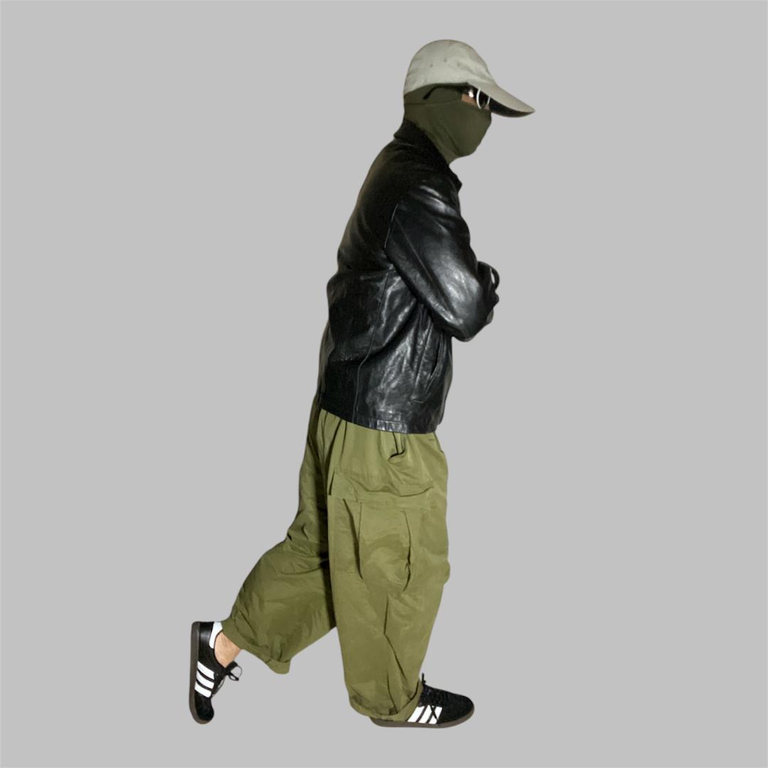 00s 名作 GAP カウレザージャケット ブラック