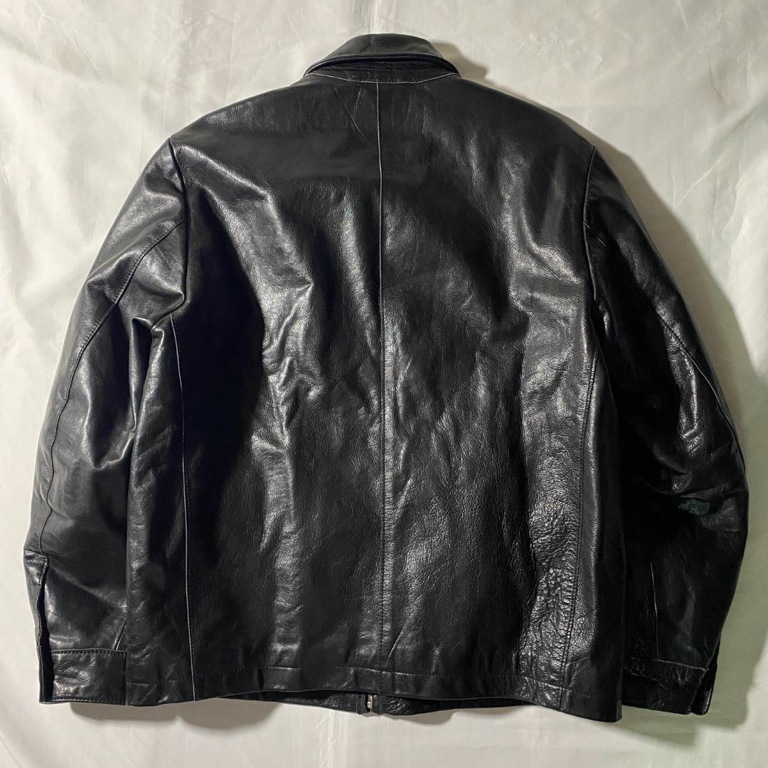 00s 名作 GAP カウレザージャケット ブラック