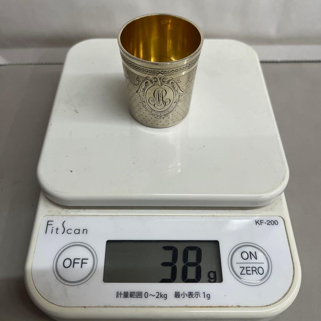 フランス　パリ　アンティーク　シルバー　銀製　リキュールカップ