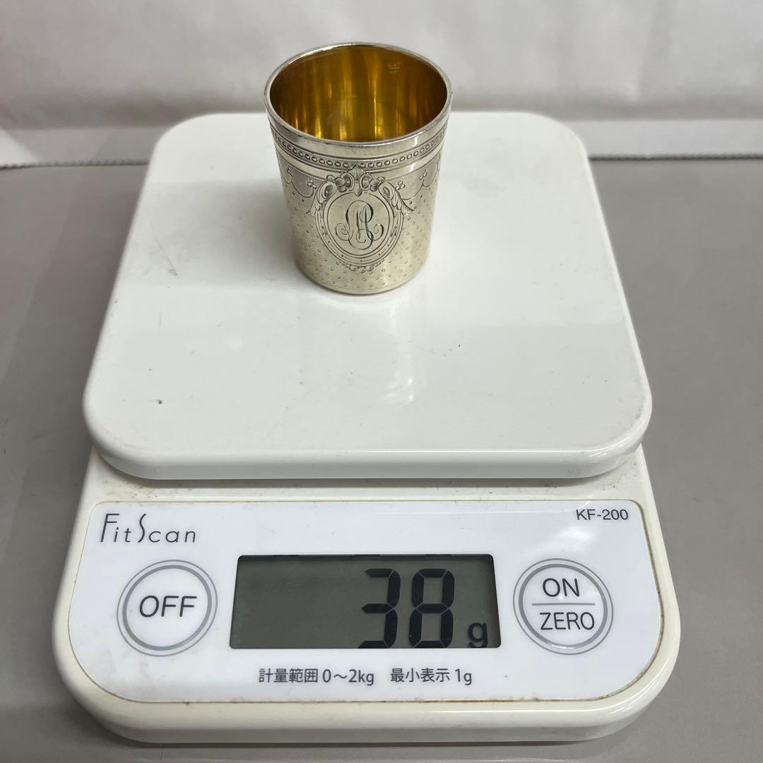 フランス　パリ　アンティーク　シルバー　銀製　リキュールカップ